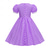 preiswerte Kleider-1950er Retro Vintage Rockabilly Midlänge Swing-Kleid Ausgestelltes Kleid Kurze Ärmel Tupfen Tailliert und ausgestellt Schaukel Kostüm Mädchen Karneval Maskerade Urlaub Alltagskleidung Kinder Frühling