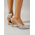 preiswerte Braut-Silberne Slingback-Pumps mit Spitze für Damen – elegante Hochzeitsschuhe mit floraler Stickerei, bequeme Brautpumps mit mittelhohem Absatz für Gartengäste &amp;romantische Zeremonien