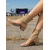 preiswerte Frauen-Damen-Sandalen-Stiefeletten im Wildleder-Look in Hellbraun – bequeme Gladiatorensandalen mit niedrigem Blockabsatz und offener Zehenpartie, schicke Sommerschuhe im Boho-Stil für