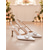 abordables Invité au mariage-Escarpins roses en satin à bout pointu et bride arrière, ornés d'une boucle – chaussures élégantes à petit talon, parfaites pour les demoiselles d'honneur, les cortèges nuptiaux et les événements en intérieur.