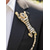 economico Matrimonio ACC-Spilla da uomo a forma di tigre in lega, disponibile nei colori oro e argento, impreziosita da cristalli, accessorio elegante per matrimoni e cene