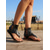 ieftine Femei-Sandale gladiator negre pentru femei, stil boho - sandale plate cu șireturi, pantofi de vară boemi și îndrăzneți pentru festivaluri de muzică, concerte și ținute rave în aer liber