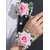 cheap Wedding Accessories-Women's Bridesmaid and Groomsman Corsage and Boutonniere Set, Available in Multiple Colors, Polyester Material, Perfect for Weddings and Parties