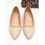 cheap Mother of Bride/Groom-Women's Nude Pearl-Trim Pointed Flats, Elegant Classic Bridal Shoes for Church Weddings