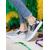 abordables Chaussures de femme-Baskets à enfiler dorées à paillettes pour femmes, chaussures à plateforme à imprimé léopard pour les fêtes de carnaval