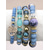abordables Saint Valentin-Ensemble de bracelets bohèmes pour femmes en acrylique et alliage – plusieurs couleurs, breloque cœur, parfait pour la Saint-Valentin et au quotidien