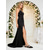 cheap Bridesmaid-Black Crystal Embellished Pointed Toe Slingback Flats for Bridesmaids – Elegant Satin Low Heel Wedding, Evening &amp; Formal Dress Shoes for Women