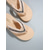 cheap Women-Women's Sparkly Rhinestone Flip Flops - Elegant Beige Thong Sandals with Crystal Trim, Comfortable Platform Beach Slides for Summer Vacation, Poolside Lounging &amp; Island Travel