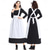 abordables Pionero / Siglo XIX-250º Aniversario de EE. UU. Siglo 19 década de 1800 Hasta el Tobillo Vestido de la pradera Conjunto de gorro y delantal Larga Chica pionera Colonial Pionero Guerra Revolucionaria Disfraz Mujer