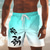 billiga Ocean Print-Herr Kokosnötsträd Gradientfärg Havssköldpadda Badshorts Boardshorts Medium Midja Hawaiisk Strandsemester Sidfickor Mesh foder Elastisk dragsko i midjan Designer Kläder