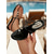baratos Mulheres-Sandálias femininas de dedo com pérolas pretas - elegantes sandálias de tiras com salto baixo e detalhes em cristal, calçado confortável para férias de verão luxuosas em resorts. &amp;relaxar à beira da