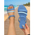 economico Donne-sandali bassi multi-cinturino in denim blu da donna: stile casual da isola tropicale, comode ciabatte aperte per passerelle sulla spiaggia e vacanze estive in resort