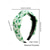 billige Tilbehør-pannebånd i polyester med kløvermotiv for kvinner, mykt knutedesign, flere kløverstiler, lette og komfortable hårtilbehør, perfekt for St. Patricks dag-feiringer og hverdagslig fritidsklær