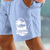 billiga Semester-Herr Kokosnötsträd brevtryck Tropiska växter Shorts Beach Shorts Bomullsshorts Medium Midja Hawaiisk Ledigt Dagligen Strand Helgdag Sidfickor Elastisk dragsko i midjan Designer Kläder