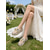 baratos noiva-Sapatilhas plataforma femininas em renda rosa claro com detalhe de laço, sapatos românticos de noiva para jardim ao ar livre. &amp;casamentos no gramado