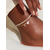 voordelige Valentijnsdag-Enkelbandje voor dames met initialen en een hartvormige zirkonia hanger, enkelbandje van legering met letter, 26 verschillende letters, verstelbare ketting, elegant minimalistisch sieraad, perfect als Valentijnsdag- of Moederdagcadeau.
