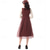 abordables Pionero / Siglo XIX-250º Aniversario de EE. UU. Siglo 19 década de 1800 Vestido de la pradera Conjunto de gorro y delantal Larga Chica pionera Colonial Pionero Guerra Revolucionaria Disfraz Mujer Víspera de Todos los