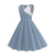 abordables Vestidos-1950s Hepburn Retro Antiguo Mediodía Vestido de una línea Vestido swing Vestido de la pradera A Lunares Corte A Escote en Pico Disfraz Chica Carnaval Mascarada Vacaciones Uso Diario Vestido Primavera