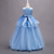 cheap Flower Girl's Dresses-Flower Girl Dress Girls' Formal Dress Wedding Attire Party Wedding Formal Elegant Princess Sweet Lace Mesh Solid Color Sleeveless Crew Neck Pink Sky Blue 4 years+