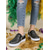 abordables Chaussures de femme-Baskets à enfiler dorées à paillettes pour femmes, chaussures à plateforme à imprimé léopard pour les fêtes de carnaval