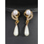 abordables Boda ACC-Conjunto de collar y aretes de perlas de imitación de aleación para mujer, colores dorado y plateado, diseño elegante con detalles de cristal, perfecto para bodas y cenas formales.