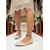 cheap Mother of Bride/Groom-Women's Nude Pearl-Trim Pointed Flats, Elegant Classic Bridal Shoes for Church Weddings