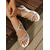 cheap Flat Sandals-Women's Black Strappy Sandals with Rhinestone Embellishments – Chic and Comfortable Flat Sandals for Beach Vacations, Resort Getaways and Summer Wear