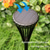 abordables Éclairage paysager-Lot de 1 lampe solaire d'extérieur étanche pour allée, jardin, cour, allée, terrasse.