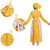 cheap Pioneer / 19th Century-250th Anniversary USA 19th Century 1800s Prairie Dress Bonnet and Apron Set Long Sleeves Pioneer Girl Colonial Pioneer Revolutionary War Costumes Floral Fancy Dress Girls' Halloween Carnival 4th of