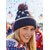 abordables Accesorios-Gorro de punto patriótico unisex del 250 aniversario de los Estados Unidos con pom pom diseño de bandera americana de estrellas y rayas suave gorro de punto de invierno estilo casual para festivales