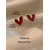 abordables Día de San Valentín-Pendientes de corazón para mujer, material de aleación, múltiples estilos de corazón, diseño lindo y romántico, adecuados para mujeres, perfectos para el día de San Valentín, bodas y ocasiones románticas.