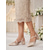 abordables Madre de la Novia/Novio-Zapatos de tacón grueso de satén morado para mujer, con ribete de diamantes de imitación, elegantes, ideales para la madre de la novia en bodas urbanas modernas.