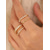 economico Matrimonio ACC-set di anelli impilabili in lega da donna, fasce in zirconia cubica color oro e argento, elegante stile minimalista per spose, cerimonie nuziali, fidanzamenti e abbigliamento quotidiano