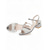 voordelige Moeder van de Bruid/De Bruidegom-Sandalen met lage blokhak voor de moeder van de bruid, elegante schoenen met enkelbandje voor de huwelijksceremonie en -receptie, in metallic goud of zilver.