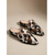 ieftine Saboți de Damă-Pentru femei Zilnic Muncă Toc Jos Vârf ascuțit Modă Imitație Blană Loafer Leopard