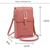 voordelige universele telefoontas-damestassen zachte lederen portefeuilles touchscreen mobiele telefoon portemonnee crossbody schouderriem handtas voor dames goedkope damestassen