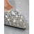 preiswerte Braut-Goldene, kristallverzierte Stiletto-Pumps für Damen, luxuriöse und glamouröse Brautschuhe für Hochzeiten in der Stadt
