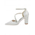 preiswerte Braut-Elfenbeinfarbene Satin-Pumps mit Blockabsatz und Kristall-Knöchelriemen, elegante Brautschuhe für Hochzeiten in der Stadt