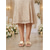 abordables Mère de la Mariée/Marié-Sandales plates couleur champagne pour femme, élégantes et confortables avec boucle, chaussures plates pour la mère de la mariée lors de mariages en ville.