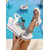 voordelige Vrouwen-Witte sleehak sandalen met vlinderdesign voor dames - sprankelende plateauhakken met strasssteentjes voor zwembadfeestjes in resorts, tropische vakanties en zomerse glamour.