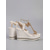 voordelige Vrouwen-Witte sleehak sandalen met vlinderdesign voor dames - sprankelende plateauhakken met strasssteentjes voor zwembadfeestjes in resorts, tropische vakanties en zomerse glamour.