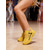 abordables Zapatillas de baile-Zapatillas de baile profesionales de punto amarillo para mujer, suela acolchada ligera, zapatos deportivos de baile atléticos para entrenamiento &amp; actuación