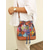 voordelige Handtas &amp; Draagtassen-Dames leren bucket bag in bohemian stijl, met een veelkleurig bloemenpatroon, veelzijdig te dragen, verstelbare schouderbanden, perfect voor dagelijks gebruik.
