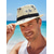 cheap Vacation Accessories-Men's Straw Fedora Hat with Palm Tree Print, Lightweight Breathable Woven Summer Trilby in Multiple Colors, Casual Resort Style for Spring Beach Vacation &amp; Everyday Wear