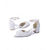 abordables mariée-Chaussures plates de mariage en dentelle ivoire pour femme, ballerines fleuries à bout pointu et bride cheville, élégantes chaussures de mariage champêtres pour les mariées