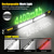 billige Lommelykter-Arbeidslys for mekaniker, 2400 lm LED, 4400 mAh oppladbar, magnetisk, arbeidslys under panseret med kroker for bilreparasjon/inspeksjon/garasje/verksted/nødsituasjon