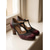 ieftine Anii 1920 &amp; Era Gatsby-Pantofi cu toc elegant, cu bareta în T, din anii 1920, pentru femei - tocuri elegante, alb-negru, cu tivit festonat, pentru petreceri în stil Gatsby, nunți retro &amp;evenimente din anii '20