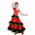 abordables Vêtements d'Entraînement-Fille Senorita Flamenca Danse Costume de Danse Tango à la mode Polyester Rouge Jupe / Enfant