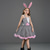 baratos Fantasia de Animal-Tutu manto Animal Coelho coelhinho da Páscoa Vestidos Engraçado Crianças Para Meninas Dia Das Bruxas Páscoa Carnaval Festa Fantasias fáceis de Halloween Vestir-se