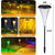billige Landskapslys-Utendørs solcelledrevet IP65 vanntett trompetblomsterlampe, varm hvit + RGB, hagesti plendekor, gårdslandskapsbelysning, utendørs dekorativ aksentlampe, projektorlampe for hagen